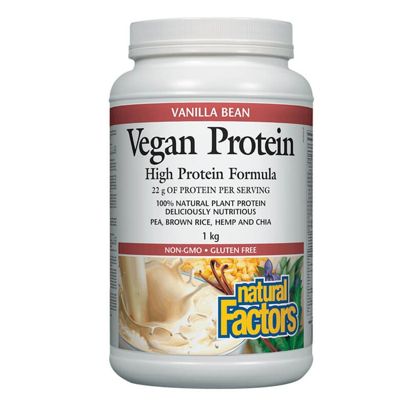 Vegan Protein High Protein Formula / Веган протеин с вкус на ванилия Natural Factors