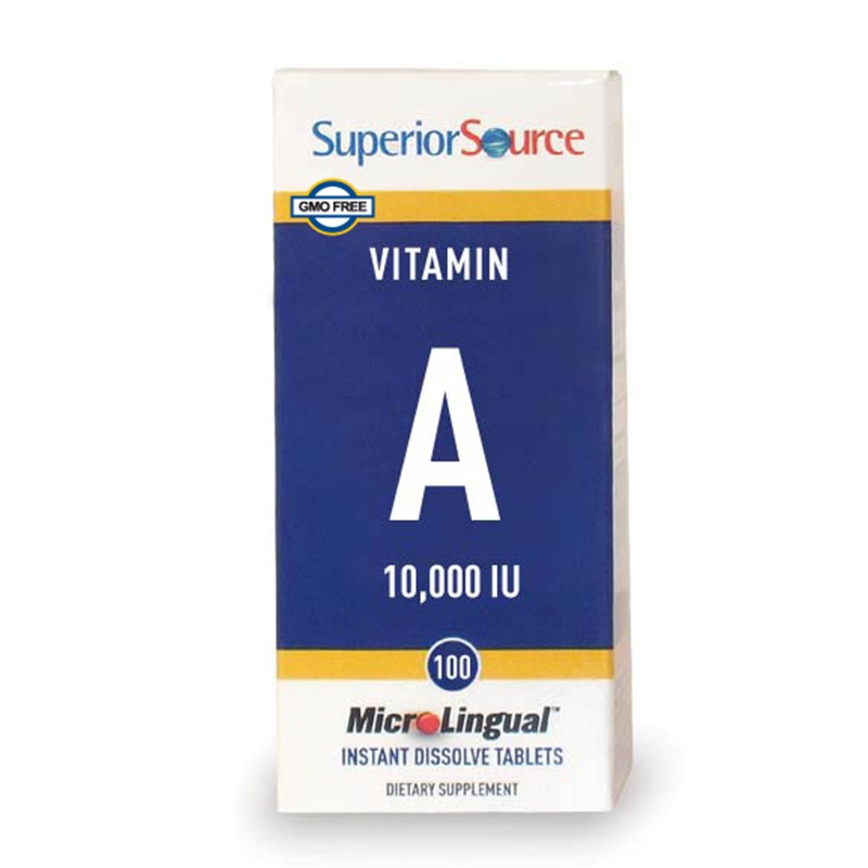 Витамин A , 3000 mg х 100 сублингвални таблетки Superior Source - BadiZdrav.BG