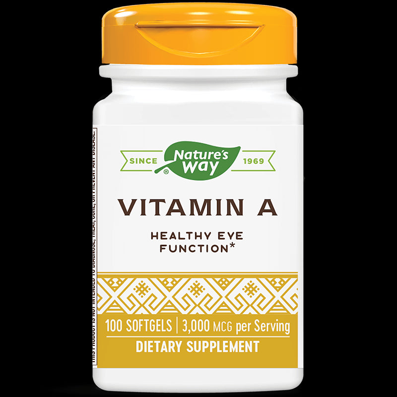 Vitamin A/ Витамин А 10 000 IU x 100 софтгел капсули Nature’s Way - BadiZdrav.BG