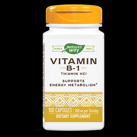 Vitamin B-1/ Витамин В-1 100 mg x 100 капсули Nature’s Way - BadiZdrav.BG