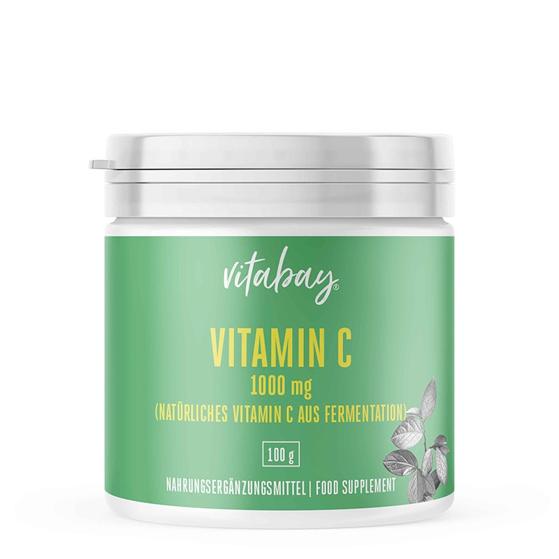 Vitamin C Pulver - Витамин C 1000 mg (веган), 100 g прах Vitabay - BadiZdrav.BG