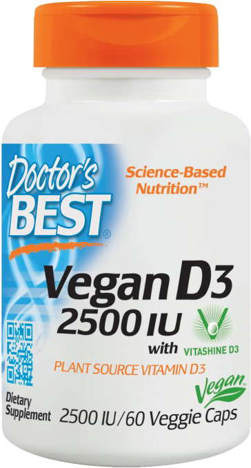 BEST Vegan Vitamin D3 2500 IU - BadiZdrav.BG