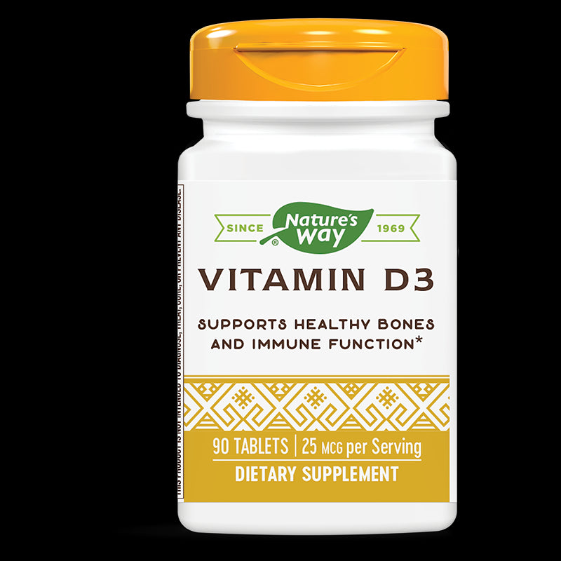 Vitamin D3/ Витамин D3 1000 IU x 90 таблетки Nature’s Way - BadiZdrav.BG