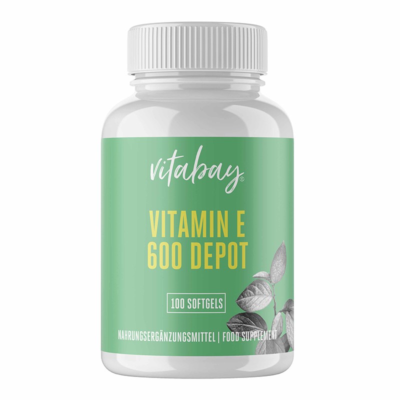 Vitamin E - Витамин Е 300 IU, 200 софтгел капсули Vitabay - BadiZdrav.BG