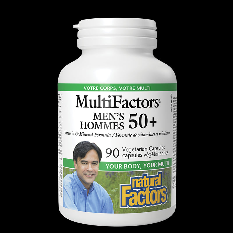 Витамини и Минерали за Мъже 50+ MultiFactors, 90 V капсули Natural Factors