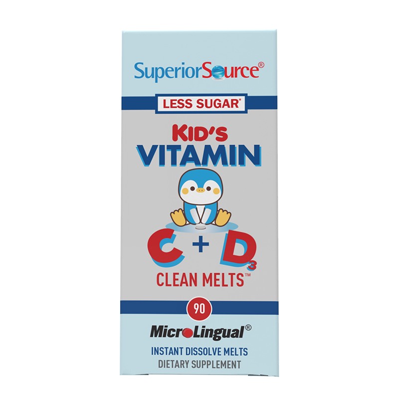 Витамини С + D - формула за деца Kids Vitamine C+D, 90 сублингвални таблетки - BadiZdrav.BG