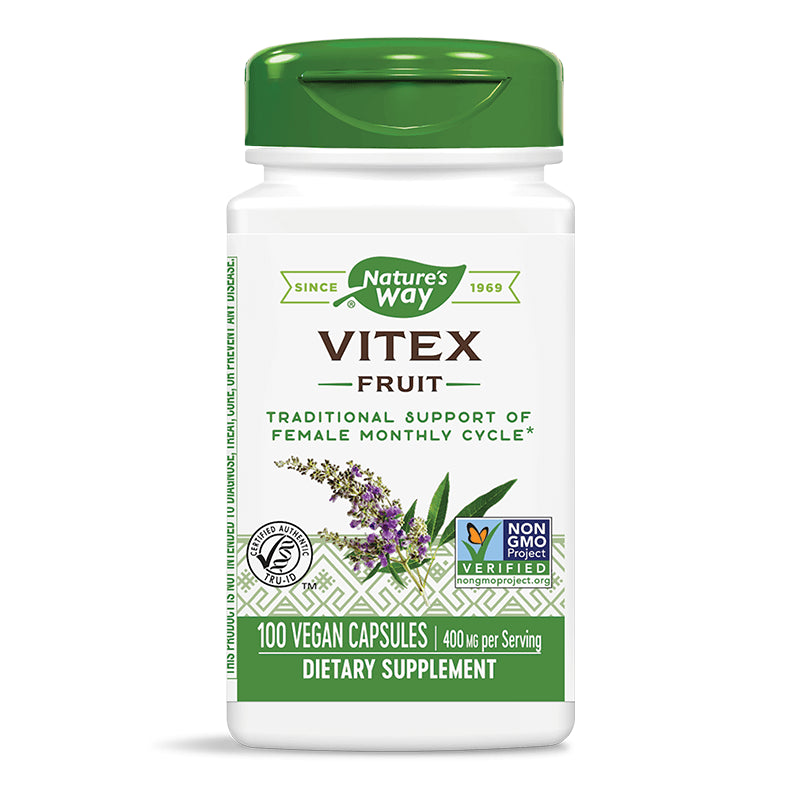 Vitex Fruit/ Витекс (плод) 400 mg x 100 капсули Nature’s Way - BadiZdrav.BG