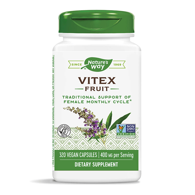 Vitex Fruit/ Витекс (плод) 400 mg x 320 капсули Nature’s Way - BadiZdrav.BG