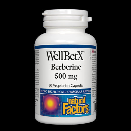 WellBetX® Berberine/ Берберин 500 mg х 60 капсули Natural Factors - BadiZdrav.BG