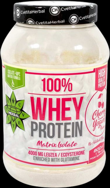 100% Whey Protein Isolate Matrix with Levzea | ​​Cherry Yogurt - Черешов йогурт