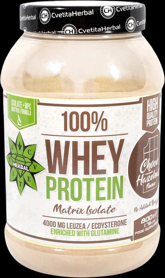 100% Whey Protein Isolate Matrix with Levzea | ​​Chocolate and Hazelnut - Шоколад с лешник