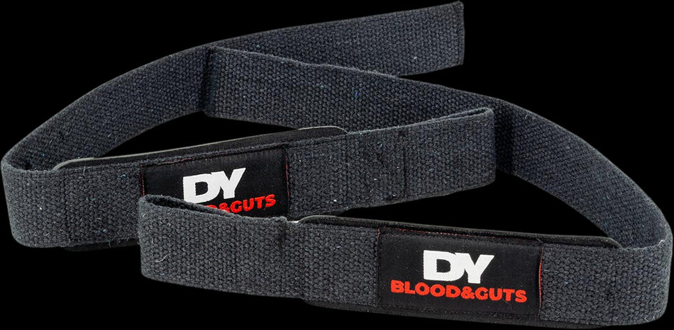 DY Blood &amp; Guts Lifting Straps | Cotton - BadiZdrav.BG
