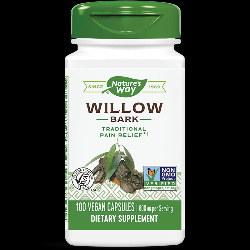 Willow Bark/ Бяла върба (кора) 400 mg x 100 капсули Nature’s Way - BadiZdrav.BG