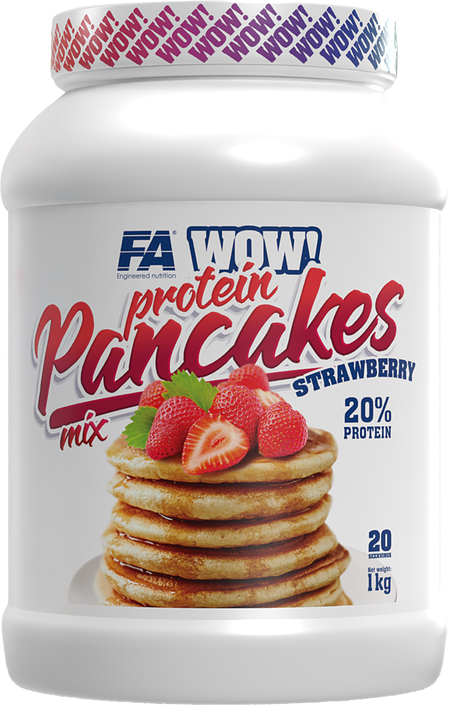 WOW ! Protein Pancakes | 20% Protein - No Sugar Added - Ягода