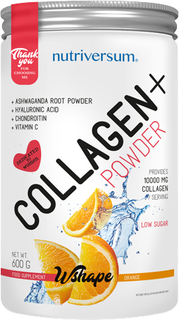 Collagen+ Powder | with Hyaluronic Acid, Chondroitin &amp; Vitamin C - Портокал