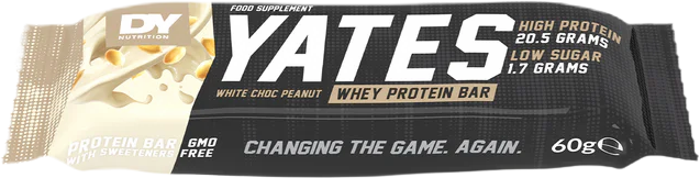 Yates Whey Protein Bar | No Sugar - Бял шоколад с фъстъци