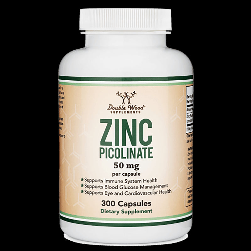 Zinc Picolinate/ Цинк (Пиколинат), 300 капсули Double Wood - BadiZdrav.BG