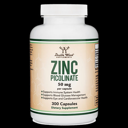 Zinc Picolinate/ Цинк (Пиколинат), 300 капсули Double Wood - BadiZdrav.BG