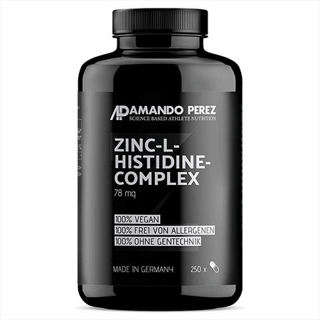 Zink L-Histidine Komplex / Цинк L-хистидин комплекс, 250 капсули Vitabay