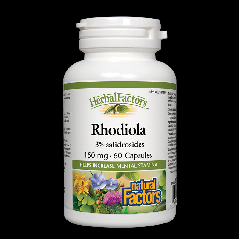 Rhodiola/ Златен корен 150 mg x 60 капсули Natural Factors - BadiZdrav.BG